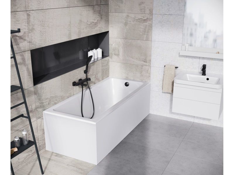 Akrylowa wanna prostokątna Ravak 10 170x75 SLIM snowwhite 1szt