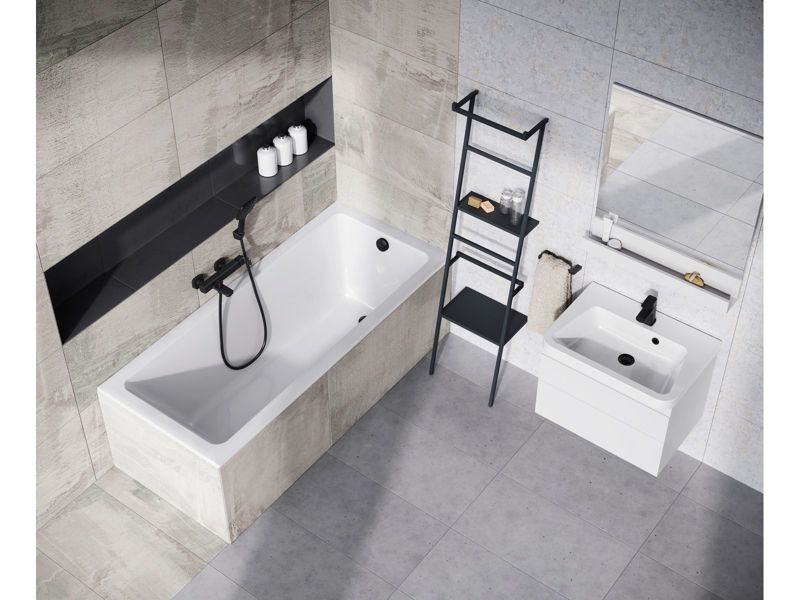 Akrylowa wanna prostokątna Ravak 10 170x75 SLIM snowwhite 1szt