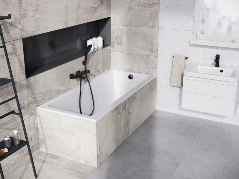 Akrylowa wanna prostokątna Ravak 10 170x75 SLIM snowwhite 1szt