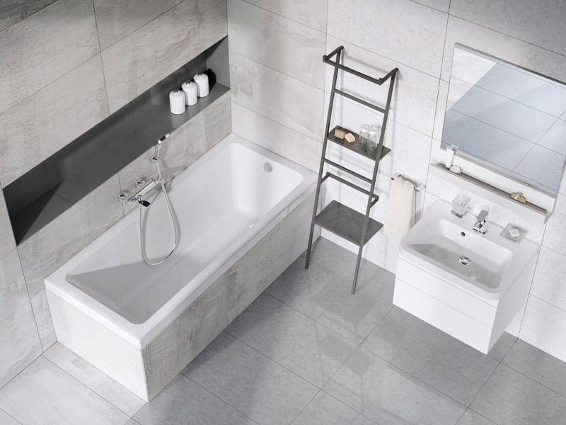 Akrylowa wanna prostokątna Ravak 10 170x75 snowwhite 1szt