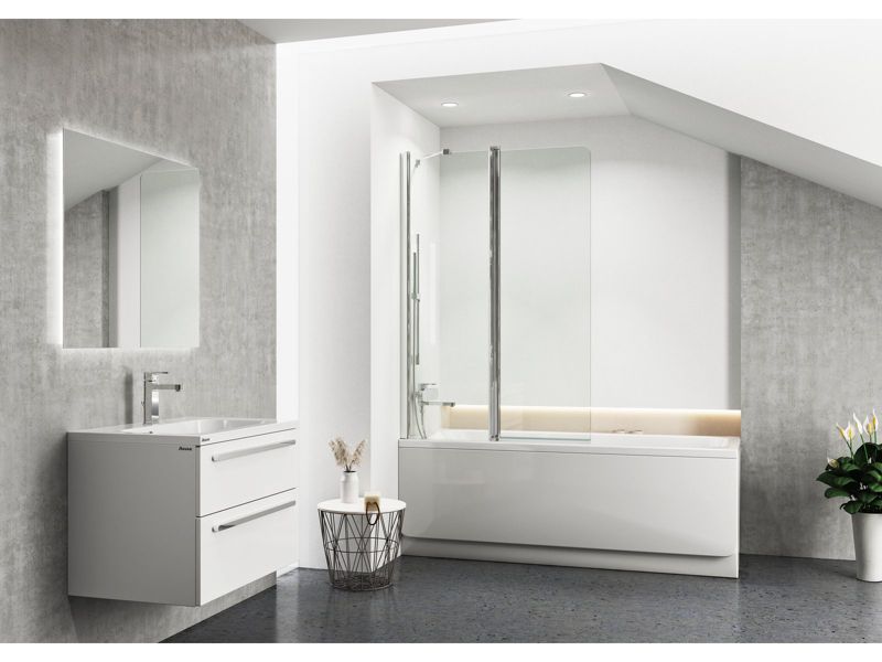 Akrylowa wanna prostokątna Ravak CHROME 180x80 snowwhite 1 szt