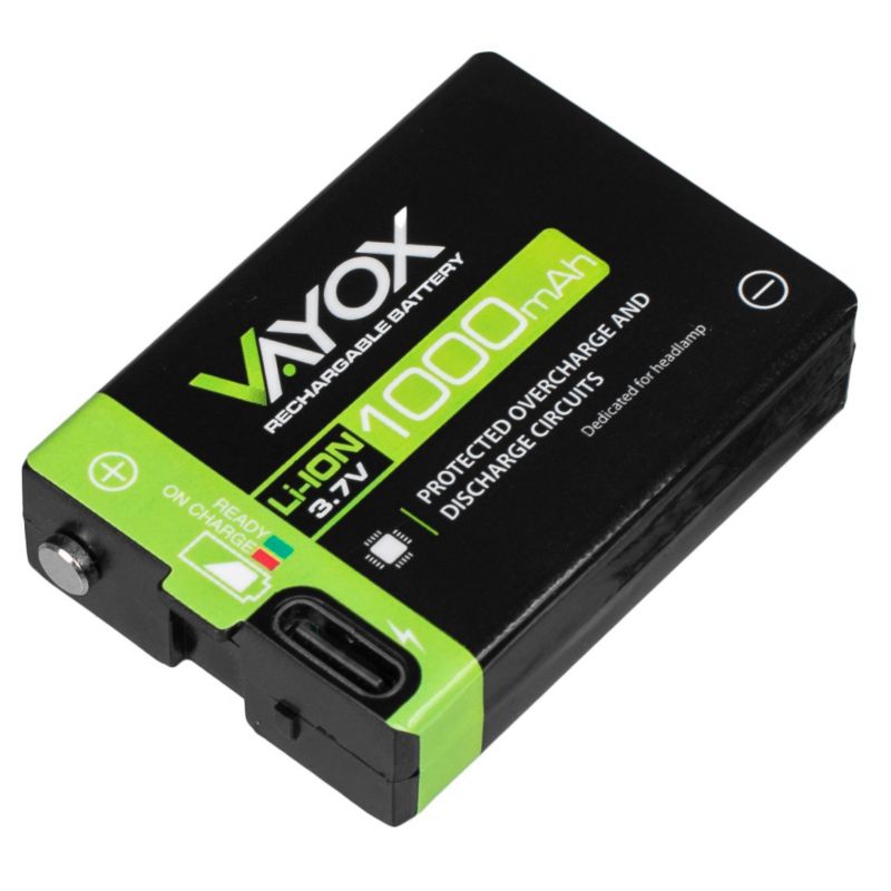 Akumulator do latarki czołowej Vayox VA0303 1000mAh 1 szt.