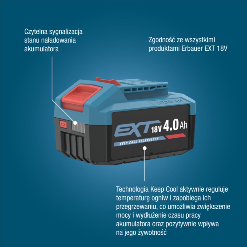 Akumulator Erbauer G2 4,0 Ah
