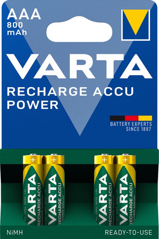 Akumulatorek Varta Recharge ACCU Power AA 800 mAh 4 szt.