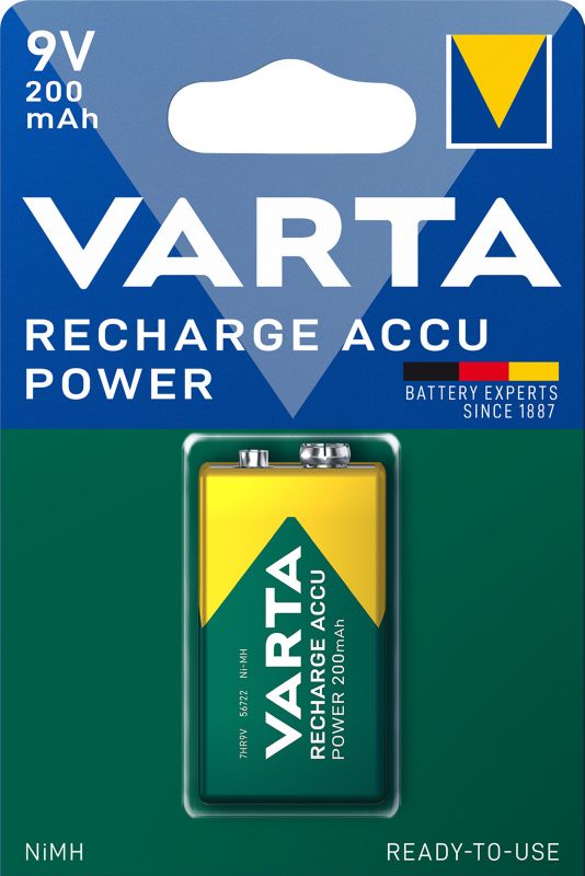 Akumulatorki VARTA Recharge Accu Power 9 V 200 mAh 1 szt.