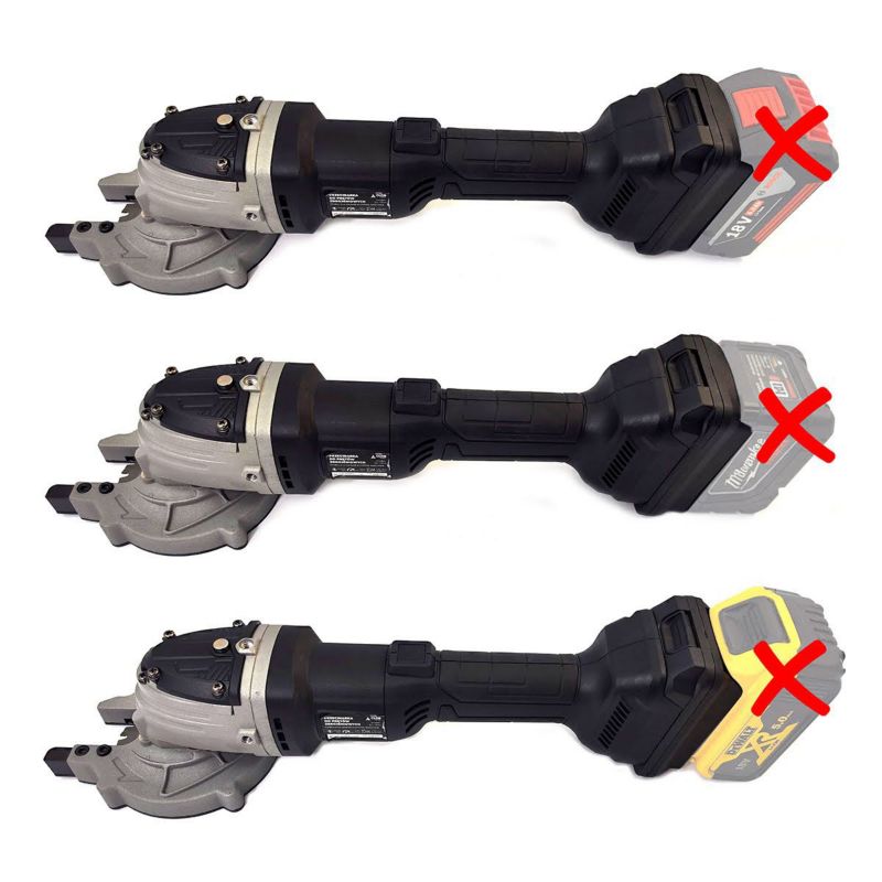 Akumulatorowa przecinarka do prętów zbrojeniowych GLOB TOOLS DC1030 z zestawem adapterów (Bosch, DeWalt, Millwaukee, Makita) 1 szt