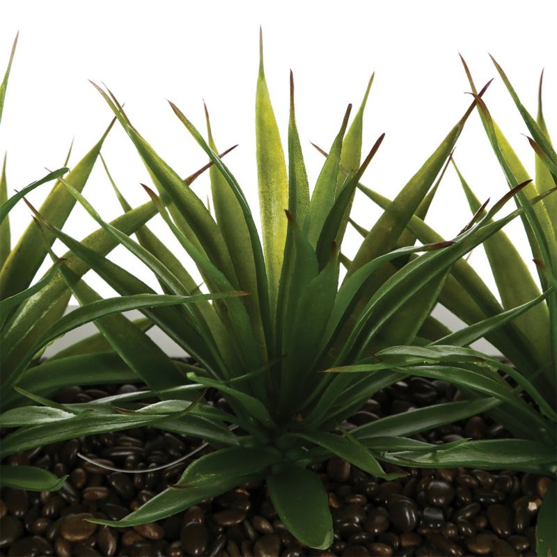 Aloes 3 szt sztuczne w donicy Atmosphera biała donica 35 x 17 cm 1 szt.