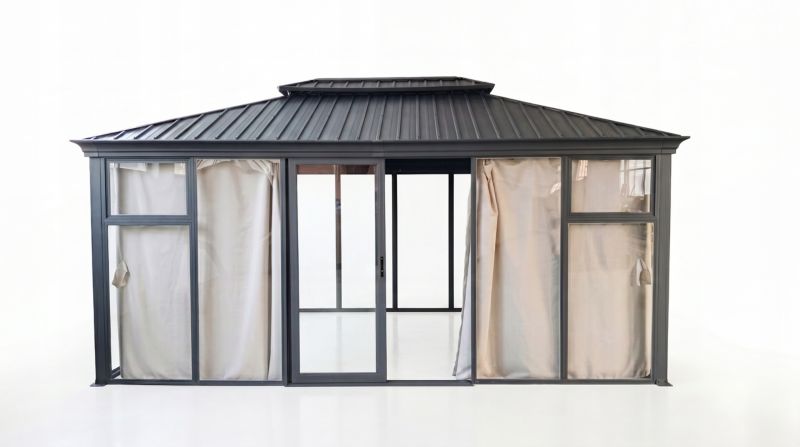 Altana Oranżeria Szklarnia ogrodowa Antracytowa 300x400cm Corciano pergola 1szt.