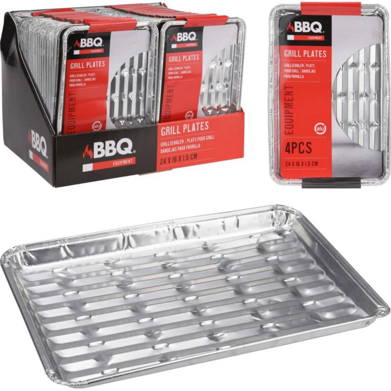 Aluminiowe Koopman  tacki na grilla 24X16cm   1kpl.