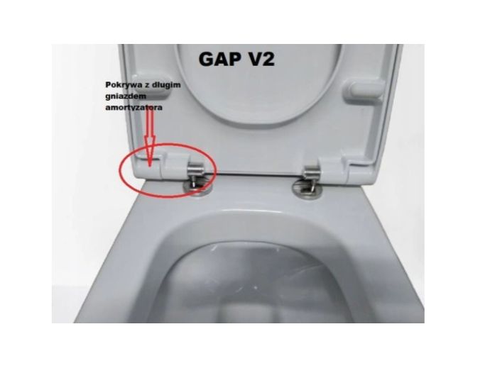Amortyzatory do deski sedesowej Roca Gap V2 A801482NZU