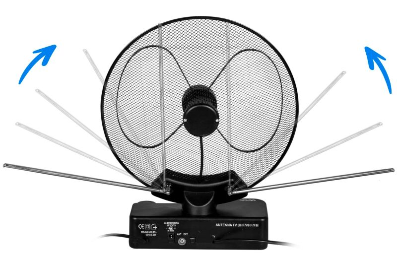 Antena pokojowa Vayox VA0090 aktywna wzmacniacz DVB-T2 1 szt.