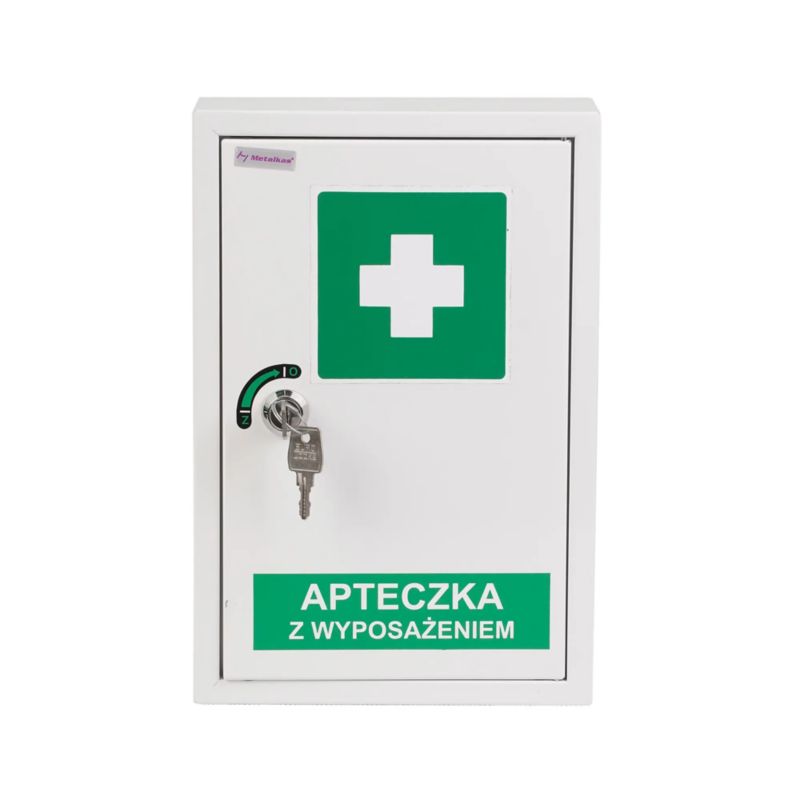 Apteczka metalowa Metalkas z wyposażeniem wisząca TG-1PA-ECO-9003 1 szt.