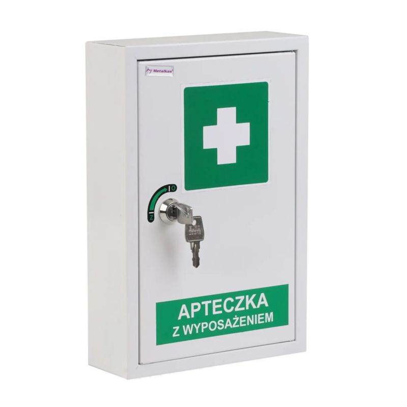 Apteczka metalowa Metalkas z wyposażeniem wisząca TG-1PA-ECO-9003 1 szt.