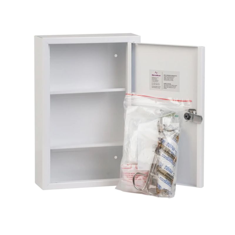 Apteczka metalowa Metalkas z wyposażeniem wisząca TG-1PA-ECO-9003 1 szt.
