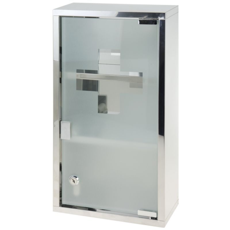 Apteczka Storage Solutions metalowa z 3 półkami 25 x 12 x 48 cm 1 szt.
