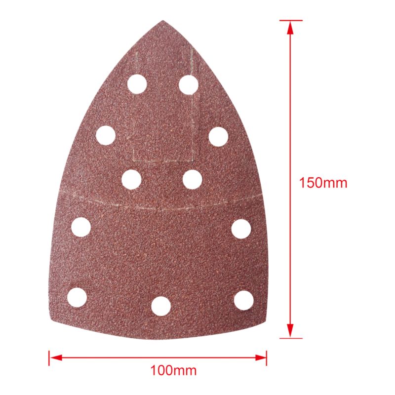 Arkusz ścierny Mac Allister 150 x 100 mm P80 z otworami 5 sztuk