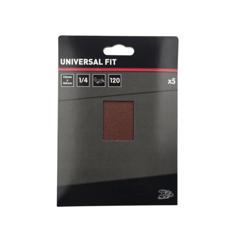 Arkusz ścierny Universal 145 x 115 mm P120 5 szt.