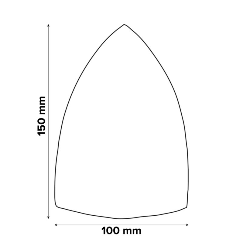Arkusz ścierny Universal 150 x 100 mm P80 z otworami 5 szt.