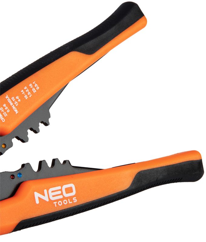 Automatyczny ściągacz izolacji NEO TOOLS 200mm, czołowy + konektory 1 szt.