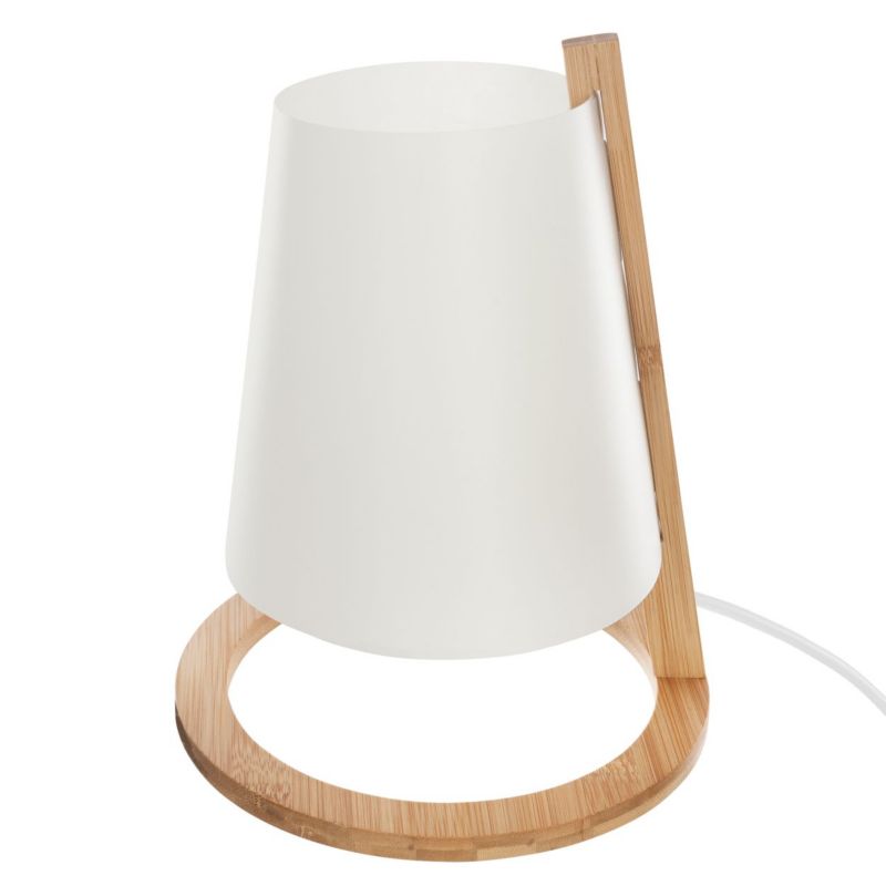 Bambusowa lampka nocna Pita Atmosphera biała 26,5 cm 1 szt.