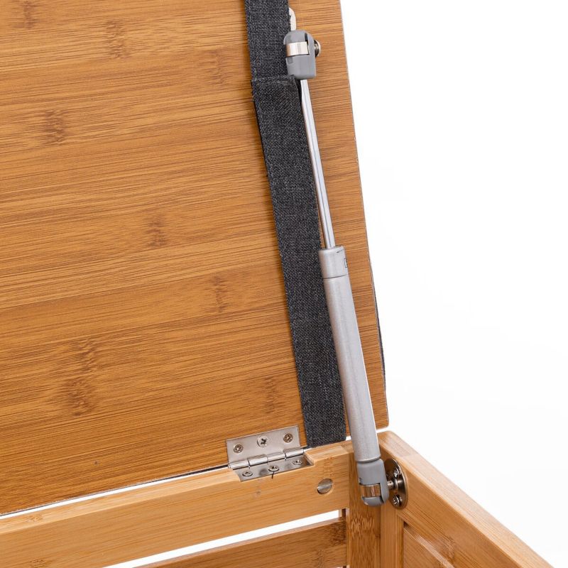 Bambusowy kosz na pranie z siedziskiem 5Five Simply Smart brązowy 49 cm 1 szt.