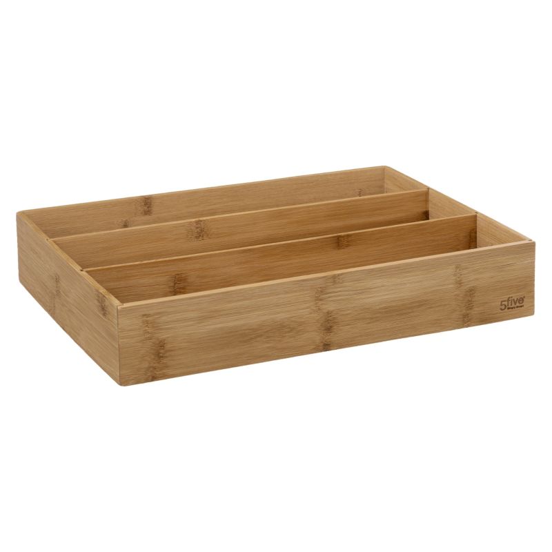 Bambusowy organizer do szuflady 5Five Simply Smart brązowy 38x28cm 1 szt.