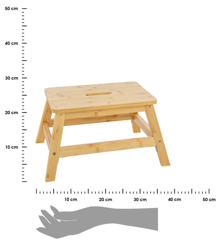 Bambusowy stołek 5Five Simply Smart brązowy wys. 38 cm 1 szt.