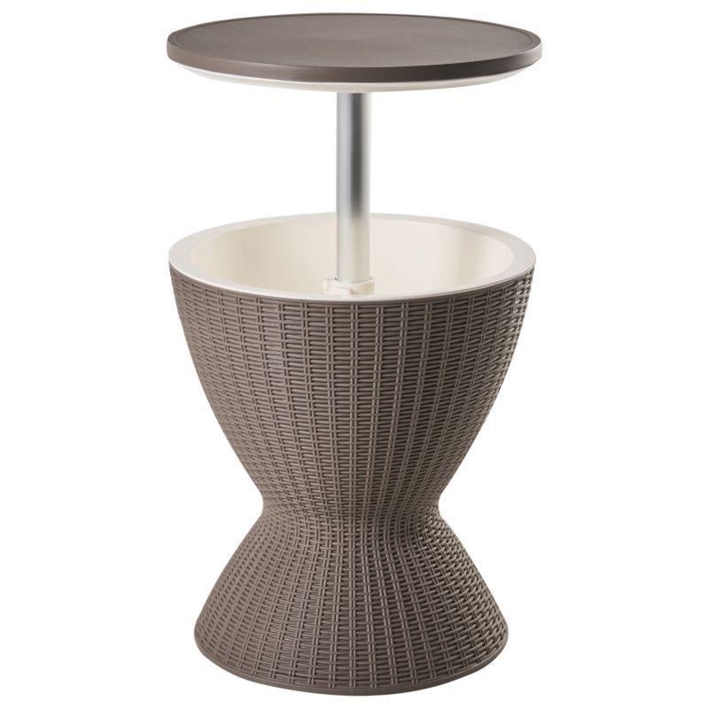 Barek ogrodowy z funkcją chłodzenia Aisa 49 cm 49 cm Imitacja drewna Brązowy 1 szt.