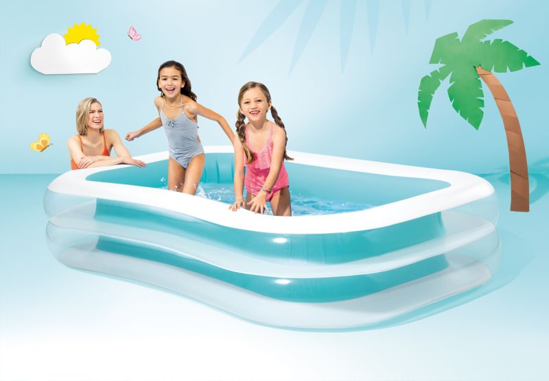 Basen dmuchany Intex 56483 prostokątny 262x175x56 cm niebieski 1 szt.