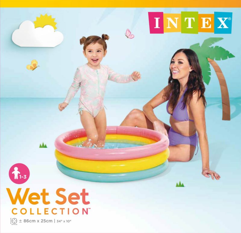 Basen dmuchany  Intex 58924 ogrodowy tęczowy 86x25 cm 1 szt.