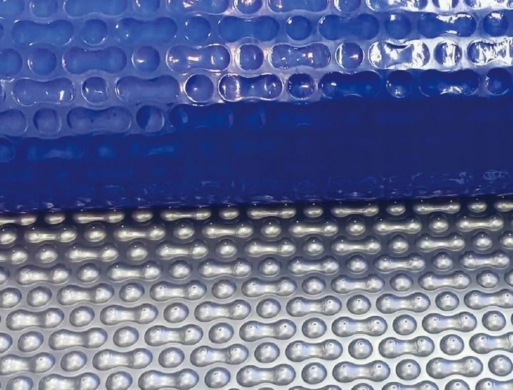 Basen folia solarna 500 mikronów Coil gruba 4m srebrno-niebieska mocna 1szt