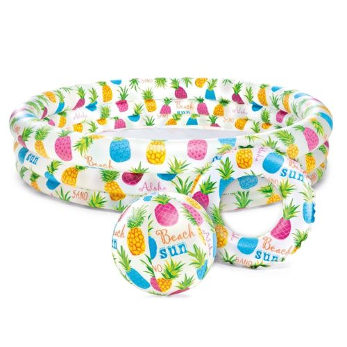 Basen Intex 59469 zestaw 3w1 brodzik piłka i kółko 132x28 cm 1 kpl.