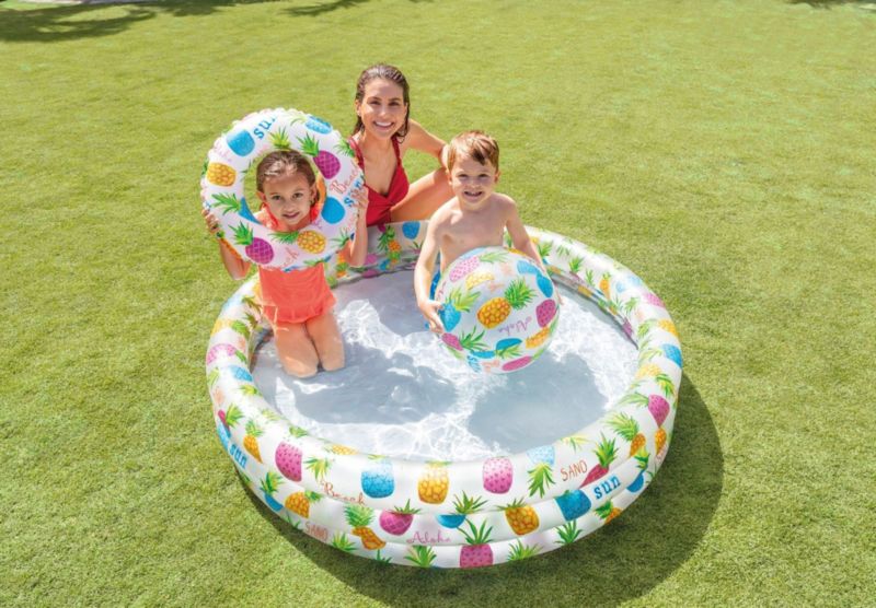 Basen Intex 59469 zestaw 3w1 brodzik piłka i kółko 132x28 cm 1 kpl.