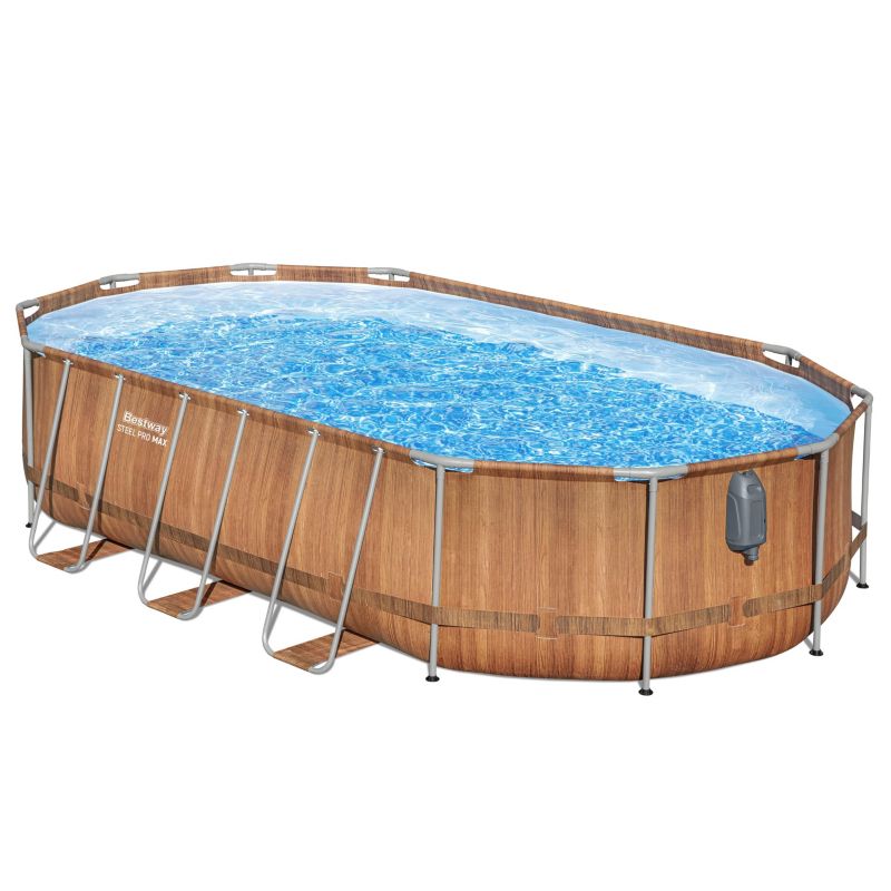 Basen owalny Bestway Steel Pro Max 6,1 x 3,66 m deski