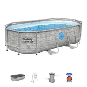 Basen stelażowy Bestway 4,27 x 2,5 x 1 m z oknem