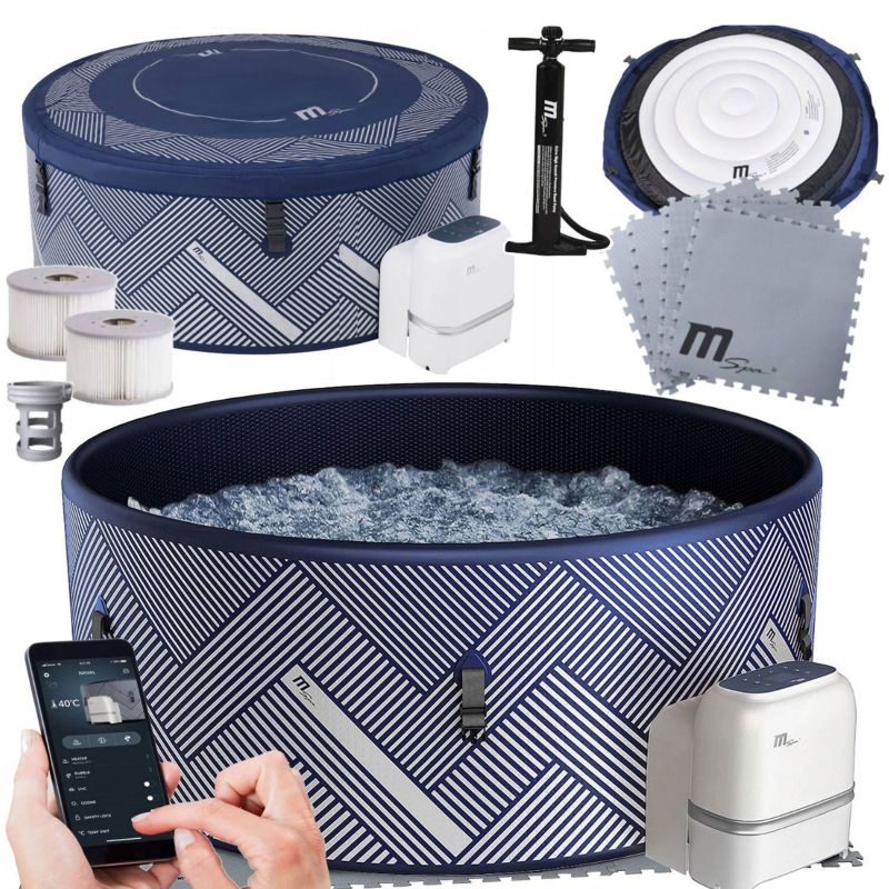 Basen z hydromasażem mSpa Naval 6os SPA dmuchane ogrodowe 930l
