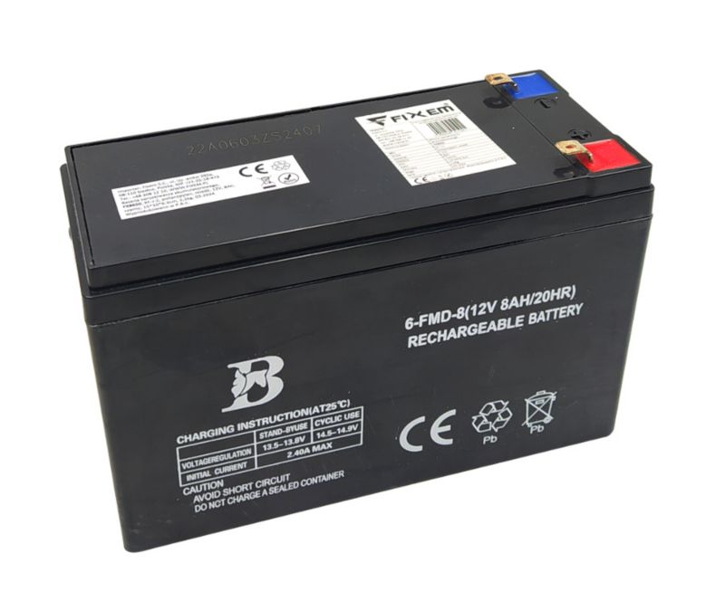 Bateria akumulator 8ah 12v do opryskiwacza elektrycznego akumulatorowego Fixem 1szt