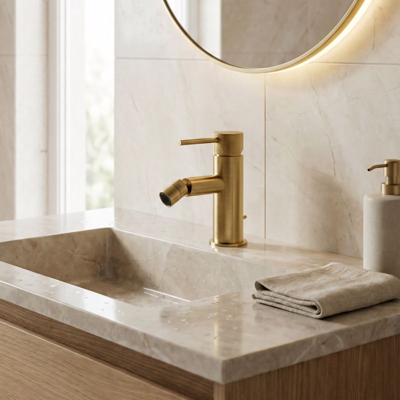 Bateria bidetowa GoodHome Owens złota