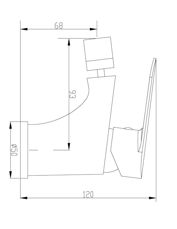 Bateria bidetowa Invena Esla chrom 1 szt.