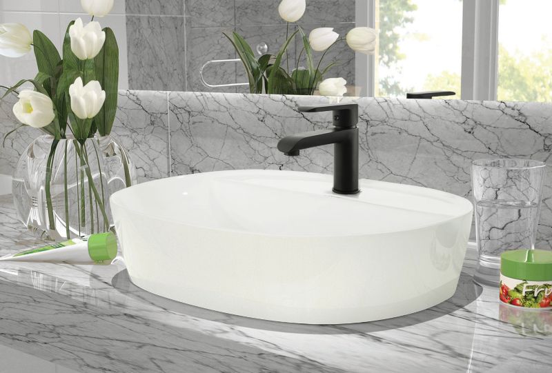 Bateria bidetowa Invena Siros czarna 1 szt.