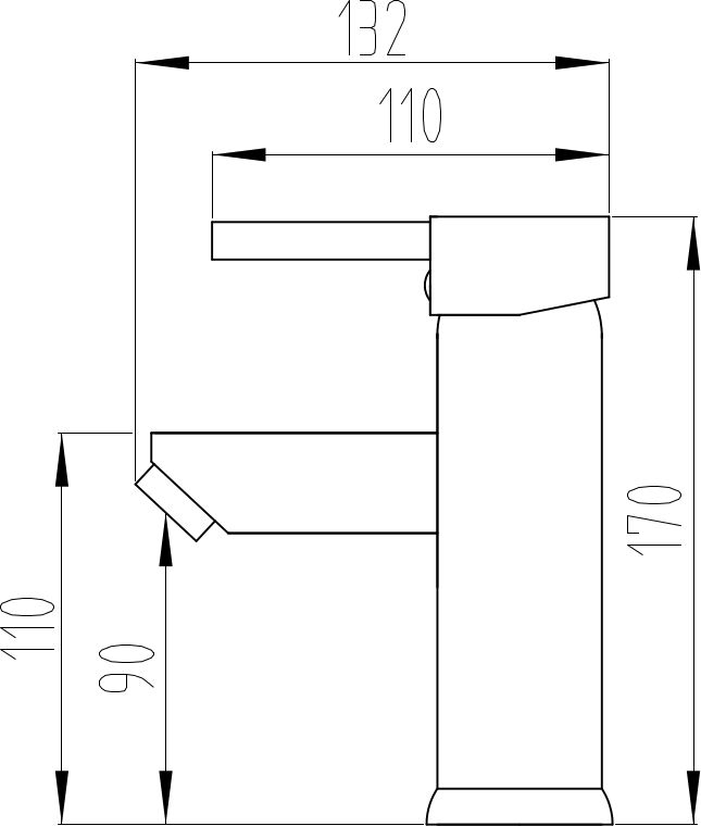 Bateria bidetowa Mexen Biały 17cm 1 szt.