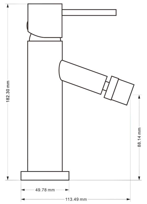 Bateria bidetowa Mexen Rumba różowe złoto 18,2 cm 1 szt.