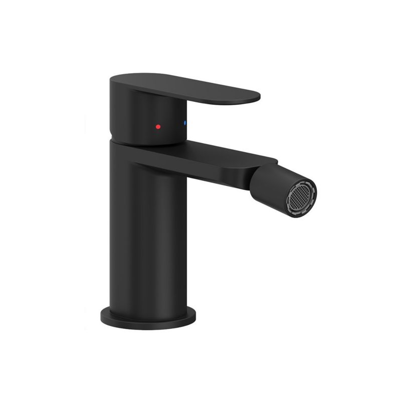 Bateria bidetowa stojąca Ravak Chrome II CR II 056.20BL bez korka czarna 1szt