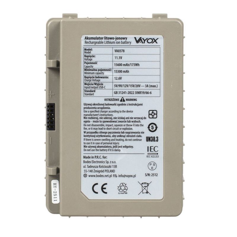 Bateria do lodówek turystycznych Vayox VA0378 akumulator 15600mAh 173Wh 1 szt.