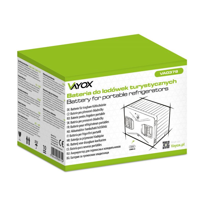 Bateria do lodówek turystycznych Vayox VA0378 akumulator 15600mAh 173Wh 1 szt.