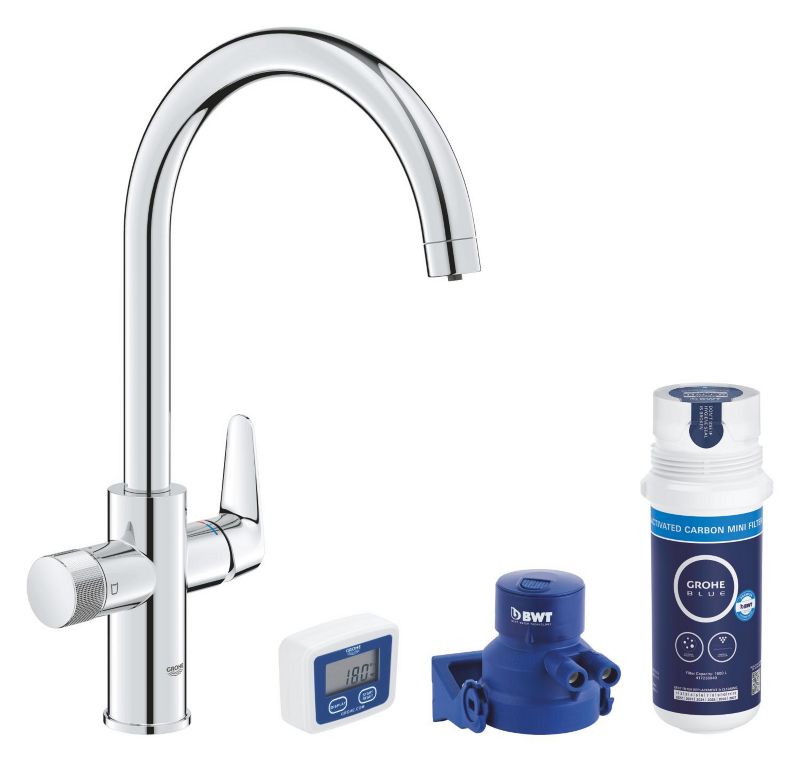 Kuchyňská filtrační baterie Grohe Blue Pure.