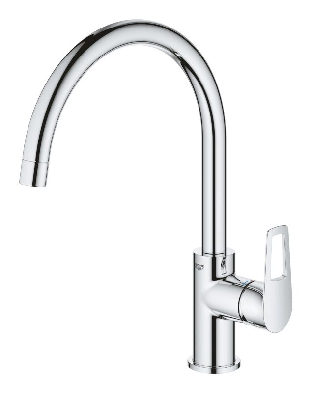 Grohe Bauloop StarLight Chrome kuchyňská baterie otočný výtok 1 ks.