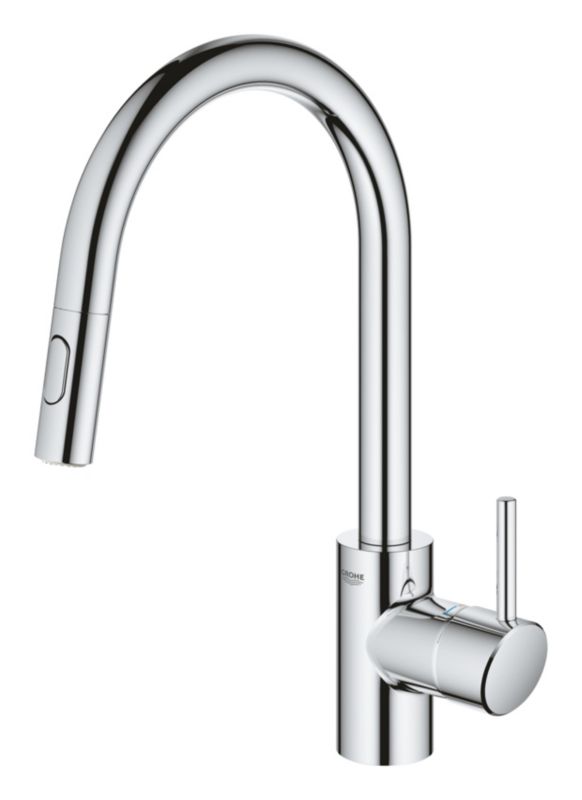 Grohe Concetto starlight chromová kuchyňská baterie, vysoký výtok, výsuv, 1 ks.