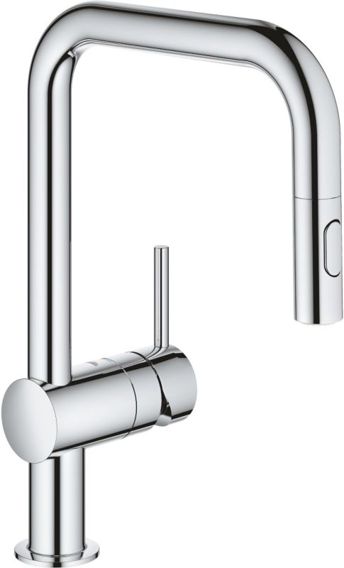 Grohe Minta Chrome 360 ​​kuchyňská baterie s výsuvným výtokem, 1 ks.