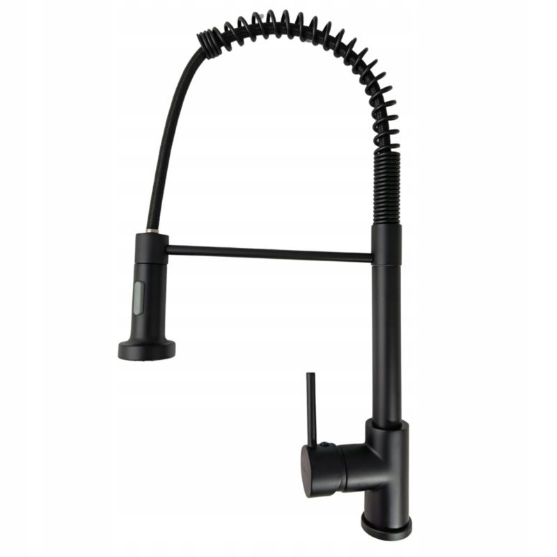 Estiva Ansea Black kuchyňská stojací baterie, flexibilní, černá, 50 cm, 1 ks.